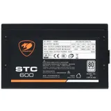 БП ATX 600W Cougar STC600, 80 Plus, 20+4/24+4/20+4+8/24+8, 12сm, 2x6+2p PCI-E BOX