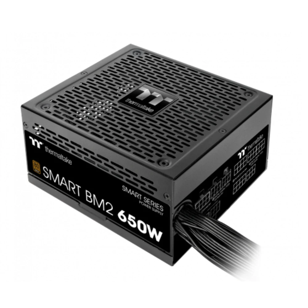 Блок питания Thermaltake ATX 650W SMART BM2 80+ bronze 24pin APFC 140mm fan 6xSATA Cab Manag RTL [PS-SPD-0650MNFABE-1]