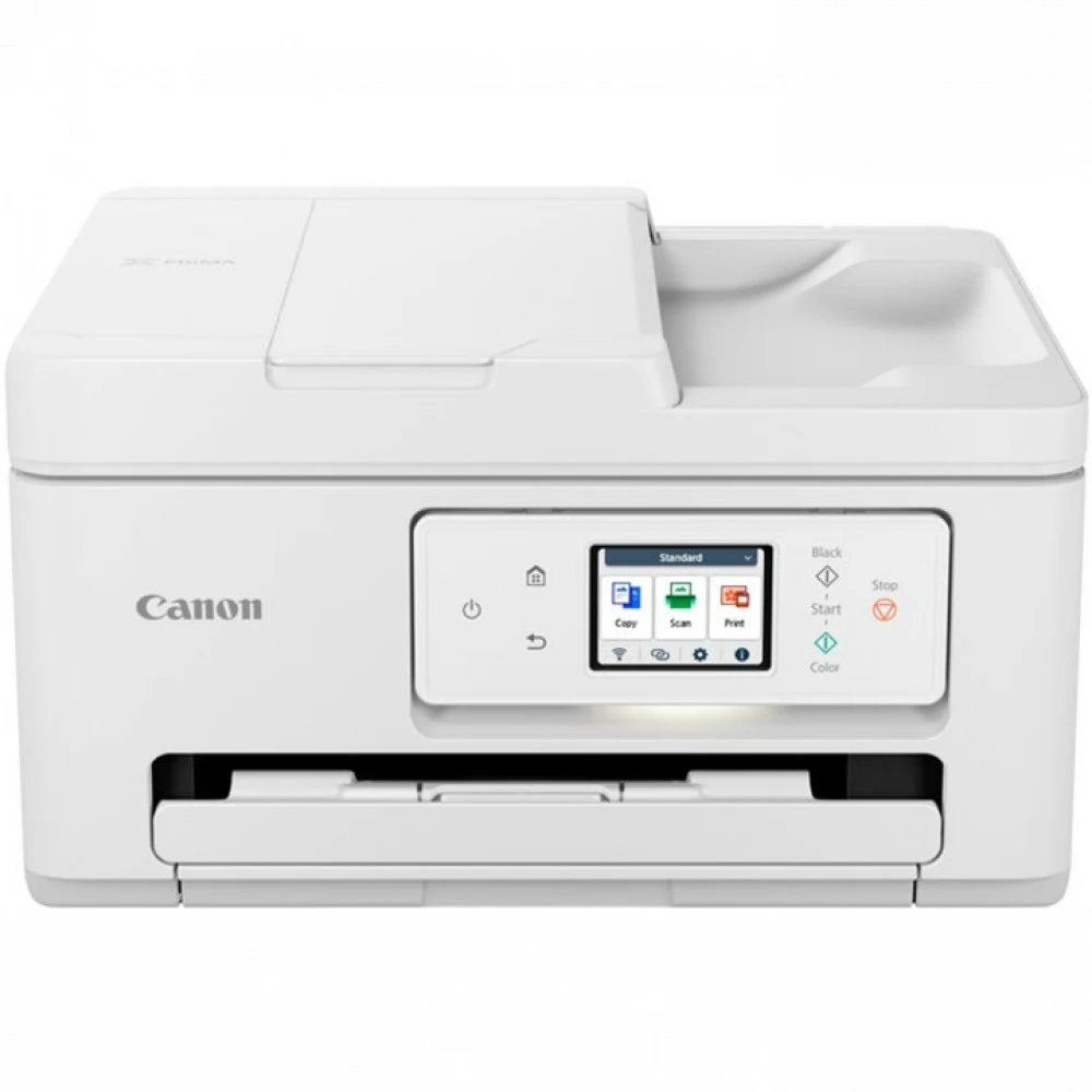 Цветное МФУ, Canon, Pixma TS7740i, 6258C007AA, A4 2 картриджа FINE, 4800 x1200 DPI, 13 ч/б - 7 цвет стр/мин, Сканер 1200 x 2400 DPI, лоток 100 листов, от 64 до 300 г/м, ЖК-экран с диагональю 6,2 см