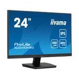 Монитор, iiyama, ProLite PL2493HS, XU2493HSU-B7 A, 23.8", 1920 x 1080, IPS, 100ГЦ, HDMI*1, DP*1, USB*2, 300 кд/м2, 1300:1, 1мс, Регулировка наклона, 100х100 мм,178/178, 16:9, 16.7, Черный
