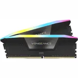 CORSAIR DDR5, 7200MT/s 32GB 2x16GB DIMM, 34-44-44-96, OC PMIC, XMP 3.0, VENGEANCE RGB DDR5 Black Heatspreader, RGB LED, 1.45V, for Intel 700