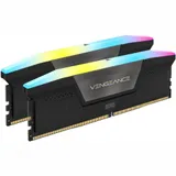 CORSAIR DDR5, 7200MT/s 32GB 2x16GB DIMM, 34-44-44-96, OC PMIC, XMP 3.0, VENGEANCE RGB DDR5 Black Heatspreader, RGB LED, 1.45V, for Intel 700