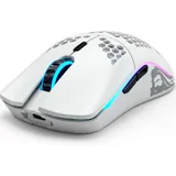 Компьютерная мышь, Glorious, Model O Wireless, GLO-MS-OW-MW, Игровая, Оптическая, Беспроводная, Glorious BAMF Sensor, 19000 DPI, 400 IPS, 50G, 1000 Hz, RGB, 6 кнопок, Длина провода 2м, Матовый белый