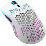 Компьютерная мышь, Glorious, Model O Wireless, GLO-MS-OW-MW, Игровая, Оптическая, Беспроводная, Glorious BAMF Sensor, 19000 DPI, 400 IPS, 50G, 1000 Hz, RGB, 6 кнопок, Длина провода 2м, Матовый белый
