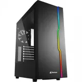 Корпус ПК без БП Sharkoon RGB SLIDER Black &lt ATX, 2x3.5, 5x2.5, 2xUSB 3.0, 1xUSB 2.0, Audio, 400*190*456mm&gt