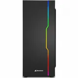 Корпус ПК без БП Sharkoon RGB SLIDER Black &lt ATX, 2x3.5, 5x2.5, 2xUSB 3.0, 1xUSB 2.0, Audio, 400*190*456mm&gt