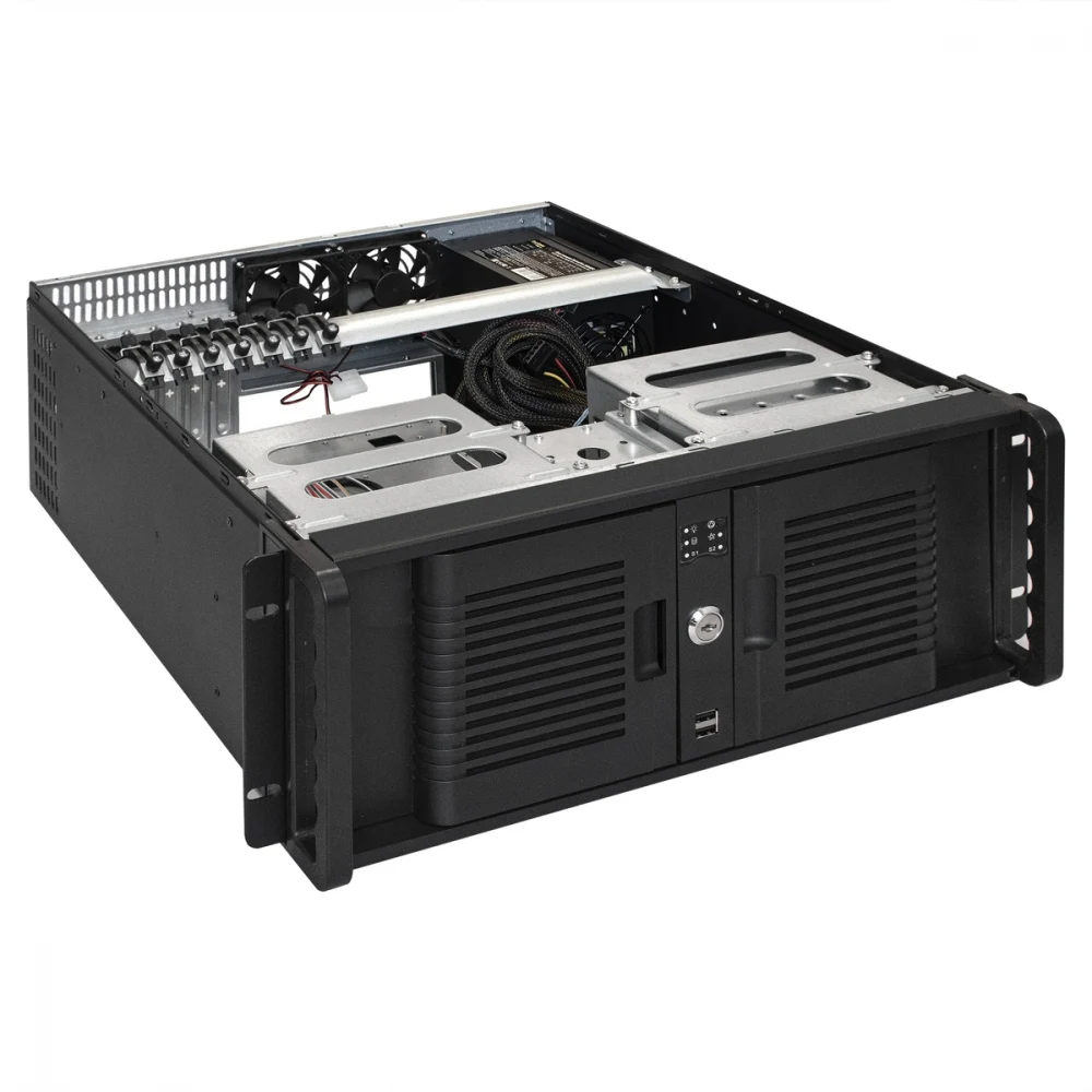 Серверный корпус ExeGate Pro 4U480-15/4U4132 <RM 19", высота 4U, глубина 480, БП 1200ADS, USB>
