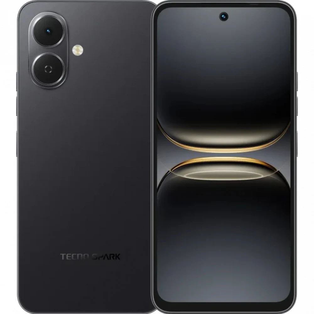 Мобильный телефон, TECNO, SPARK Go 2 (KM4) 128+3 GB, 6.67", Аккумулятор 5000 мАч, 13MPx/8MPx, Unisoc T7250, Charge 15W, (Ink Black) Чёрный