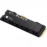 Твердотельный накопитель/ WD SSD Black SN850X, 1000GB, M.2(22x80mm), NVMe, PCIe 4.0 x4, 3D TLC, R/W 7300/6300MB/s, IOPs 800 000/1 100 000, DRAM buffer 1024MB, TBW 600, DWPD 0.3, with Heat Spreader (