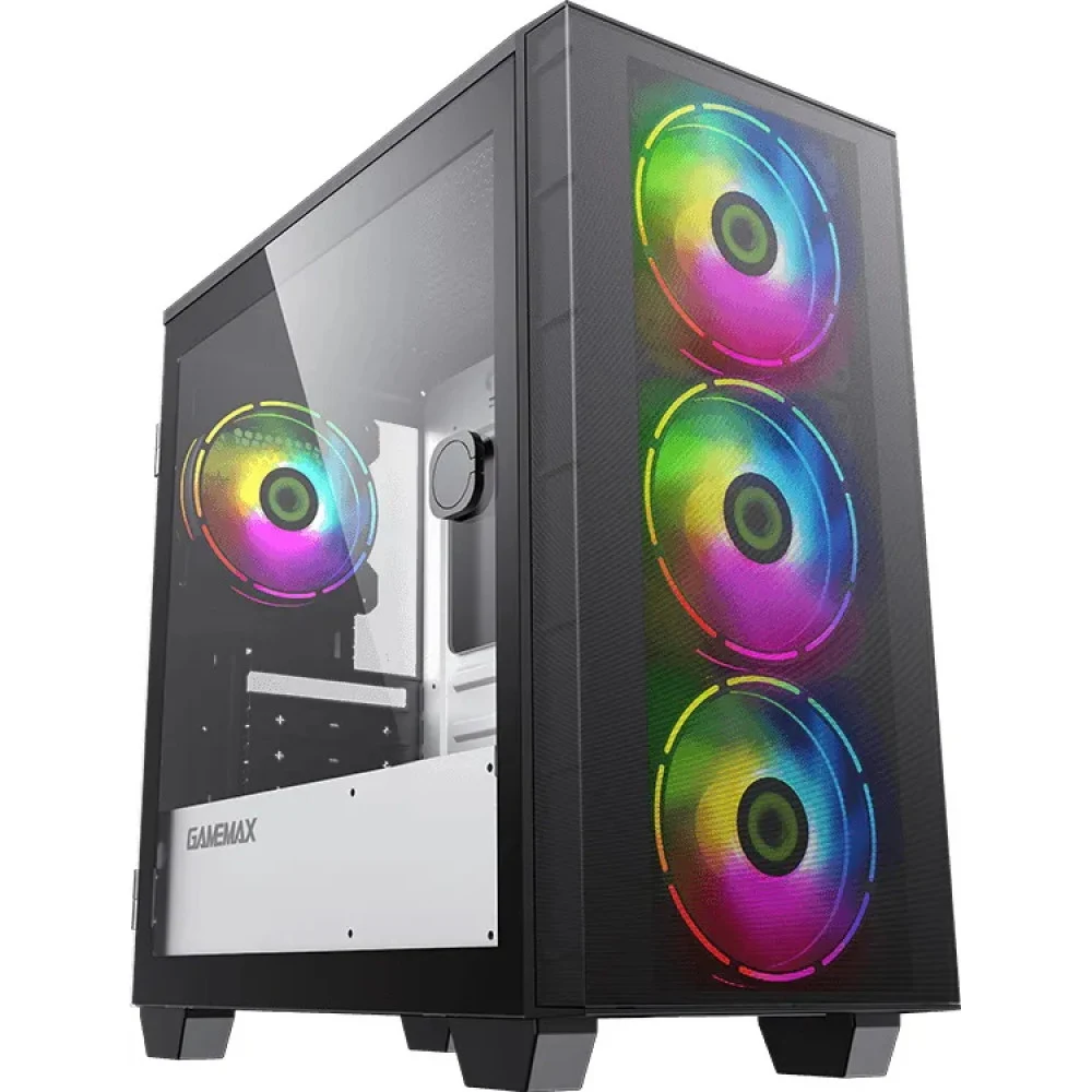Компьютерный корпус, Gamemax, Aero mini, 1110-6607R0017, MATX/ITX, 2*3.5"/2*2.5", Высота кулера до 155 мм, Длина VGA до 340 мм, 393x193x415 мм, Без Б/П, Черный
