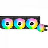 Водяное охлаждение для процессора/ Water Cooling System SAMA L60 Black (360mm, Black, ARGB/ Fans: 3x120mm, 82.79CFM, 29dBA, 2000RPM/ Pump height 52mm, 29dBA, 2500RPM, Rad thickness 27mm/ S: 1851, 17