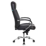 Кресло руководителя Бюрократ T-9922SL/BLACK черный кожа крестовина хром