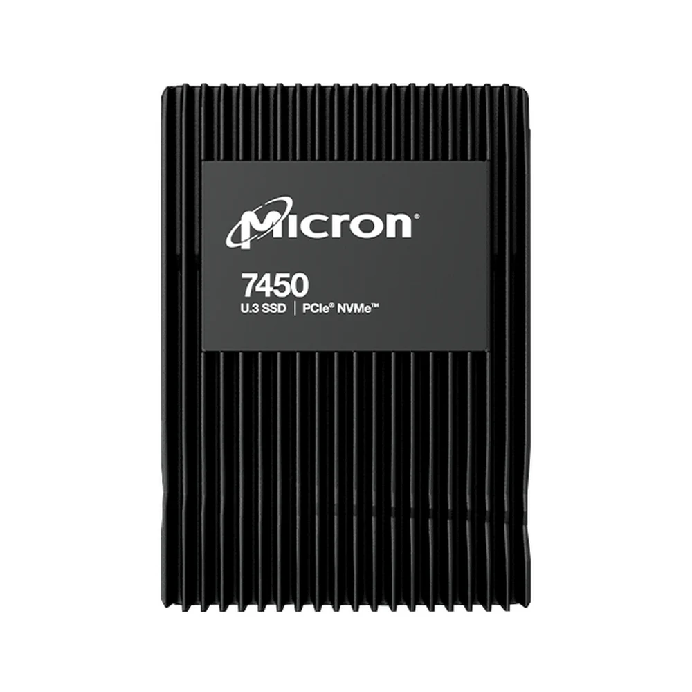 Серверные твердотельные накопители/ Micron SSD 7450 MAX, 3200GB, U.3(2.5" 15mm), NVMe, PCIe 4.0 x4, 3D TLC, R/W 6800/5300MB/s, IOPs 1 000 000/390 000, TBW 17500, DWPD 3 (12 мес.)