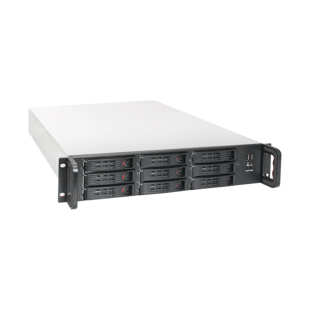 Серверная платформа ExeGate Pro 2U650-HS09 <RM 19", высота 2U, глубина 650, Redundant БП 2x550W, 9xHotSwap, 2*USB>