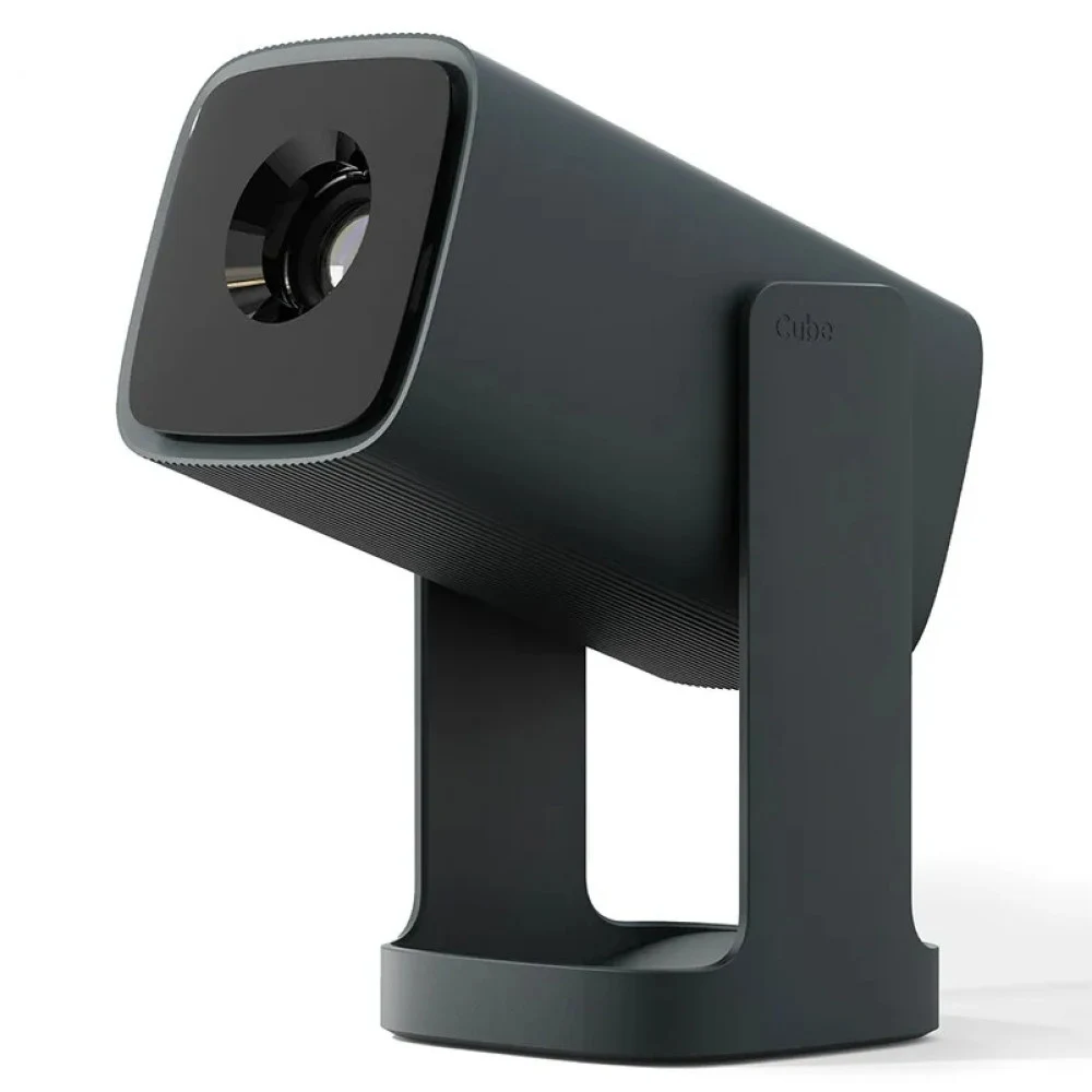 Проектор портативный, Wanbo Cube 1, LCD, 720p (HD), 200 ISO lumens, авто-трапеция, электрический фокус, 1.2:1, Android TV 11, Google Play, Widevine L1, Wi-Fi 2.4/5G, HDMI, USB, AUX, зеленый