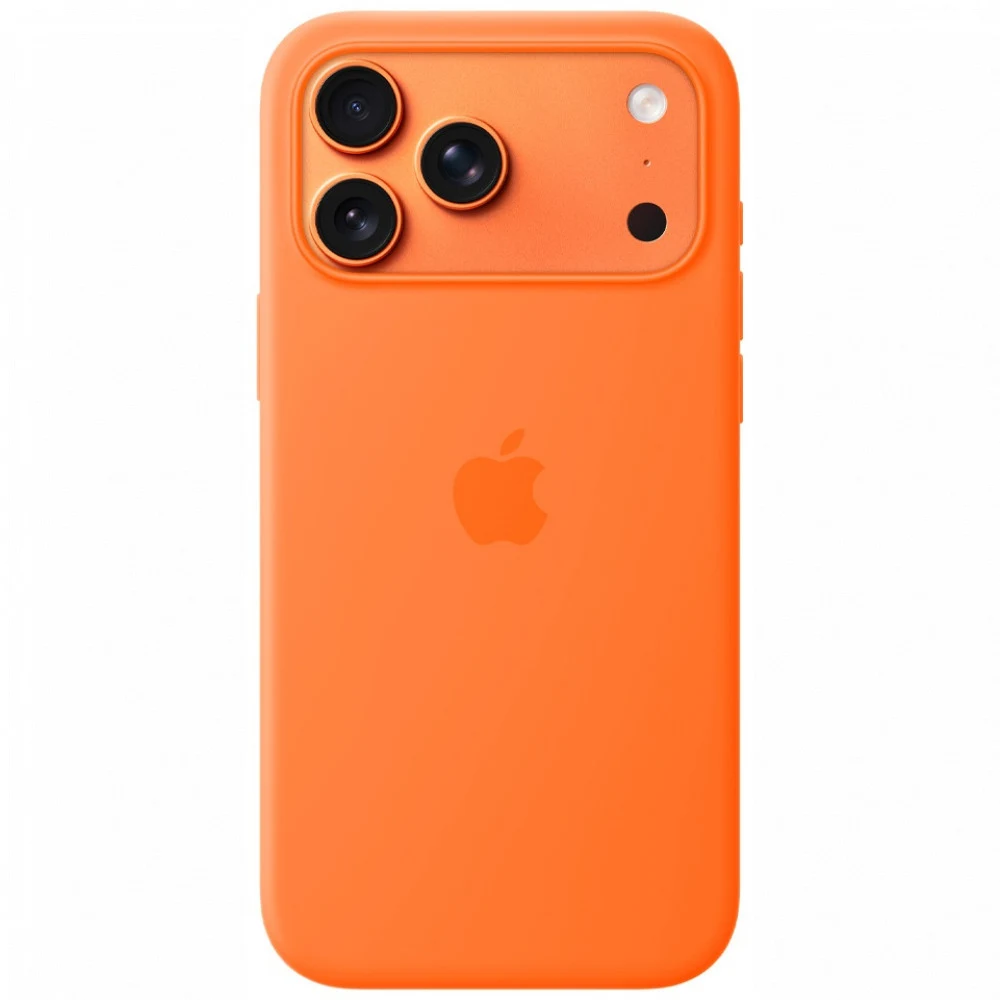 iPhone 17 Pro Max Silicone Case with MagSafe - Orange,Model A3560