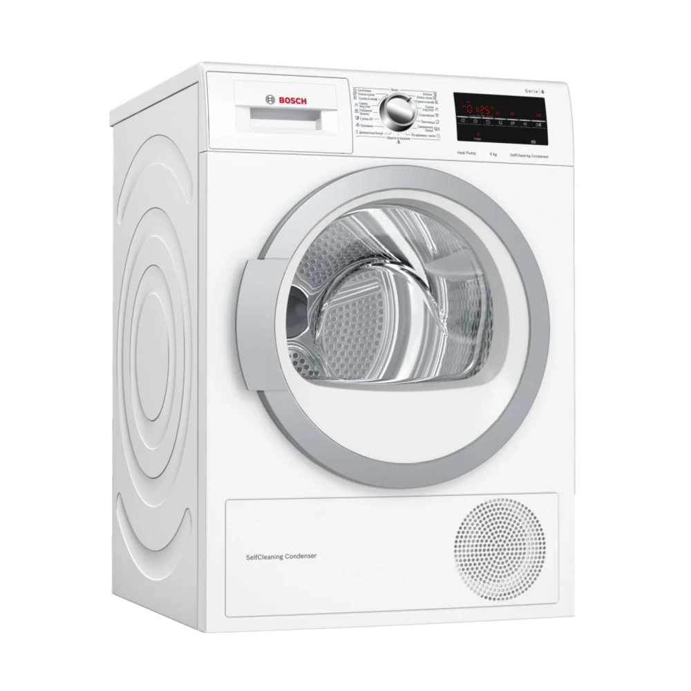 Сушильная машина Bosch WTW85469OE кл.энер.:A++ макс.загр.:9кг белый (плохая упаковка)