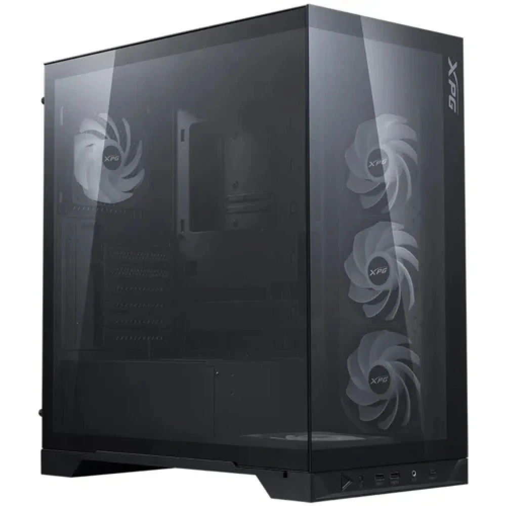 Компьютерный корпус, XPG, INVADERXBTFMT Black, INVADERXBTFMT-BKCWW, Mid-Tower, ATX/M-ATX/Mini-ITX, USB 3.2 Type C*1, USB 3.2 Type A*2, HD Audio+Mic, 5*120мм ARGB вентиляторы, Высота процессорного ку