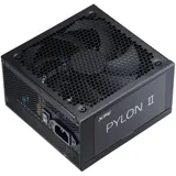 Блок питания XPG Pylon II 650 (ATX 3.1, 650W, PWM 135mm FDB fan, APFC+ LLC+DC to DC, 80+ BRONZE, Taiwanese all caps) RET