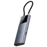 USB HUB Baseus Metal Gleam Series II, 2x USB3.2, USB-CGen1, USB-C,HDMI,RJ45,PDDokingStation0.15м