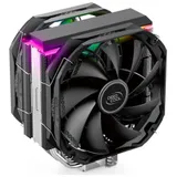 Кулер для процессора, Deepcool, AS500 Plus R-AS500-BKNLMP-G, Intel 20хх/1200/115х и AMD AM4/AM3+/AM3/AM2+/AM2/FM2+/FM2/FM1, 220W, 2*140мм, 500-1200±10%/об/м, 70.81 CFM, ≤29,2 dB(A), 4pin, 142х102х16