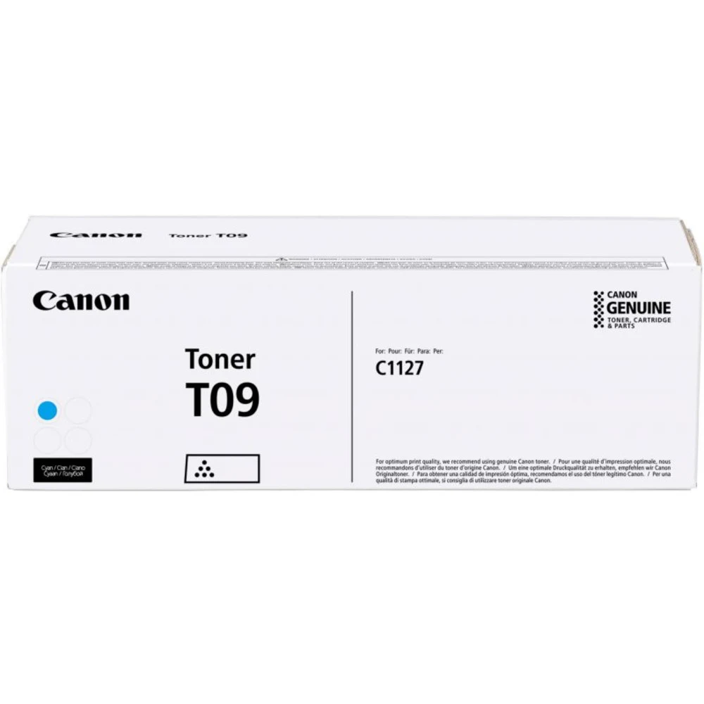 Тонер-картридж Canon T09 C голубой для i-SENSYS X C1127iF/C1127i/C1127P (5 900 стр.)