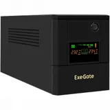 ИБП ExeGate SpecialPro Smart LLB-1000.LCD.AVR.8C13 (1000VA/700W, LCD, 8*C13, батарея 12V 7.2Ah - 2 шт., металлический корпус, Black)