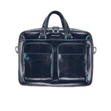 Деловая сумка Piquadro Blue Square CA2849B2/BLU2 с отделением для ноутбука 15" синяя натур.кожа
