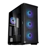 Корпус MidiTower Zalman Z10 PLUS (ATX, black, window, 2xUSB3.0, 1xUSB 3.1 Type-C, 3x140mm ARGB, 1x120mm ARGB) (Zalman Z10 DUO)