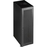 Шкаф LANMASTER 19" Business, 42U 800x800, черный, передняя дв. перфорир., задняя дв. распашная перфорир. (TWT-CBB-42U-8x8-P1)