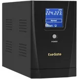 ИБП ExeGate SpecialPro Smart LLB-2200.LCD.AVR.4C13.RJ.USB (2200VA/1300W, LCD, AVR, 4*C13,RJ45/11,USB, батарея 12V 9Ah - 2 шт., металлический корпус, Black)