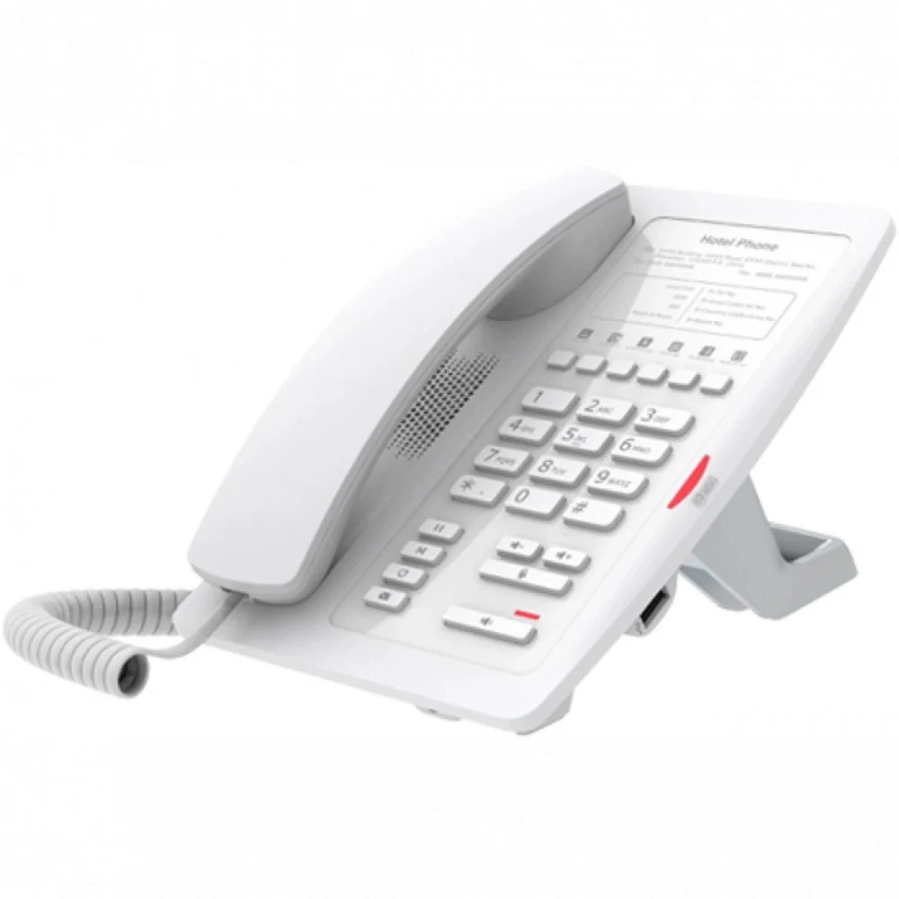 телефон Fanvil H3W, 2 SIP-акк., POE, БП в комп., 2x100 Mbps, Wi-Fi, Белый, 6 прог. клав.