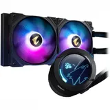 Кулер для процессора, Gigabyte, GP-AORUS WATERFORCE 280 (4719331552367), Intel 2066, 2011, 1366, 115x, 1200, 1700, AMD sTRX4, TR4, AM5, AM4, 2*140мм ARGB вентилятора, 950~2150 об/мин +/-10%, Воздушн