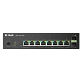 Коммутатор D-Link Управляемый L2 PoE-коммутатор, 8x2.5GBase-T PoE (2 порта PoE 802.3bt 60 Вт), 2x10GBase-X SFP+, PoE-бюджет 120 Вт, защита от статического электричества до 6 кВ, CLI