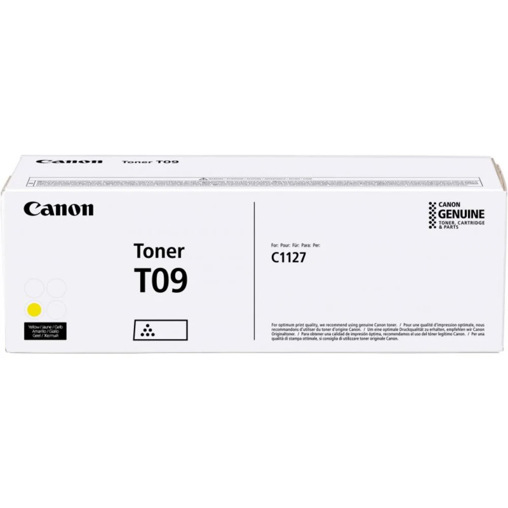 Тонер-картридж Canon T09 Y жёлтый для i-SENSYS X C1127iF/C1127i/C1127P (5 900 стр.)