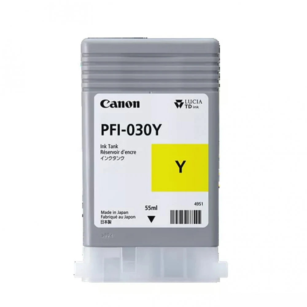 Чернила, Canon, Ink Tank PFI-030 Yellow, 3492C001AA, для imagePROGRAF TA-20/TA-30, TM-240/TM-340, 55 мл