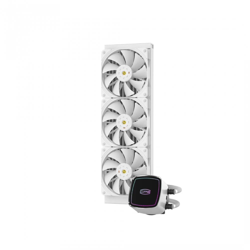 Водяное охлаждение для CPU PCCooler DE360 WH, TDP 310W, ARGB 3x120см White
