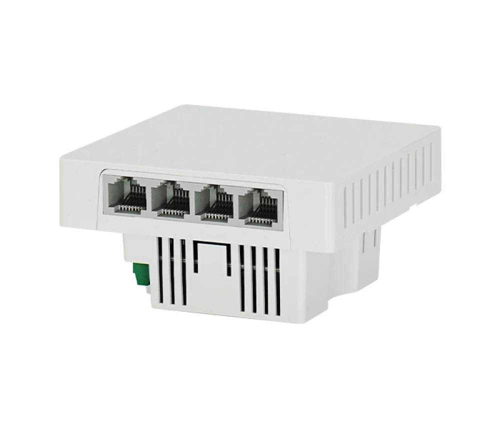 WAP2100-W618 Точка доступа WAP2100-W618 in-wall intelligent WiFi6 AP, 1 GE-WAN port, 4 GE-LAN ports, built-in MIMO antenna, WiFi6 , 1775Mbps, POE power supply (POE devices need to purchase.)