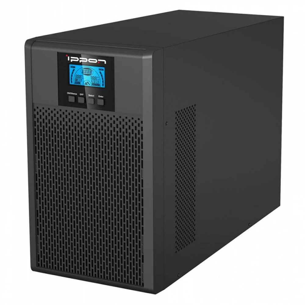 ИБП Ippon Innova G2 3000 black (с двойным преобразованием 3000VA, 2700W, 8xC13, 1xC19, RS-232, USB, EPO, SmartSlot) (427360)