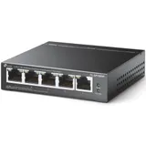 Коммутатор TP-LINK TL-SF1005P 5-портовый 10/100 Мбит/с настольный коммутатор с 4 портами PoE, 5 портов RJ45 10/100 Мбит/с, включая 4 порта PoE, бюджет PoE до 58 Вт, стальной корпус {12} (083199)