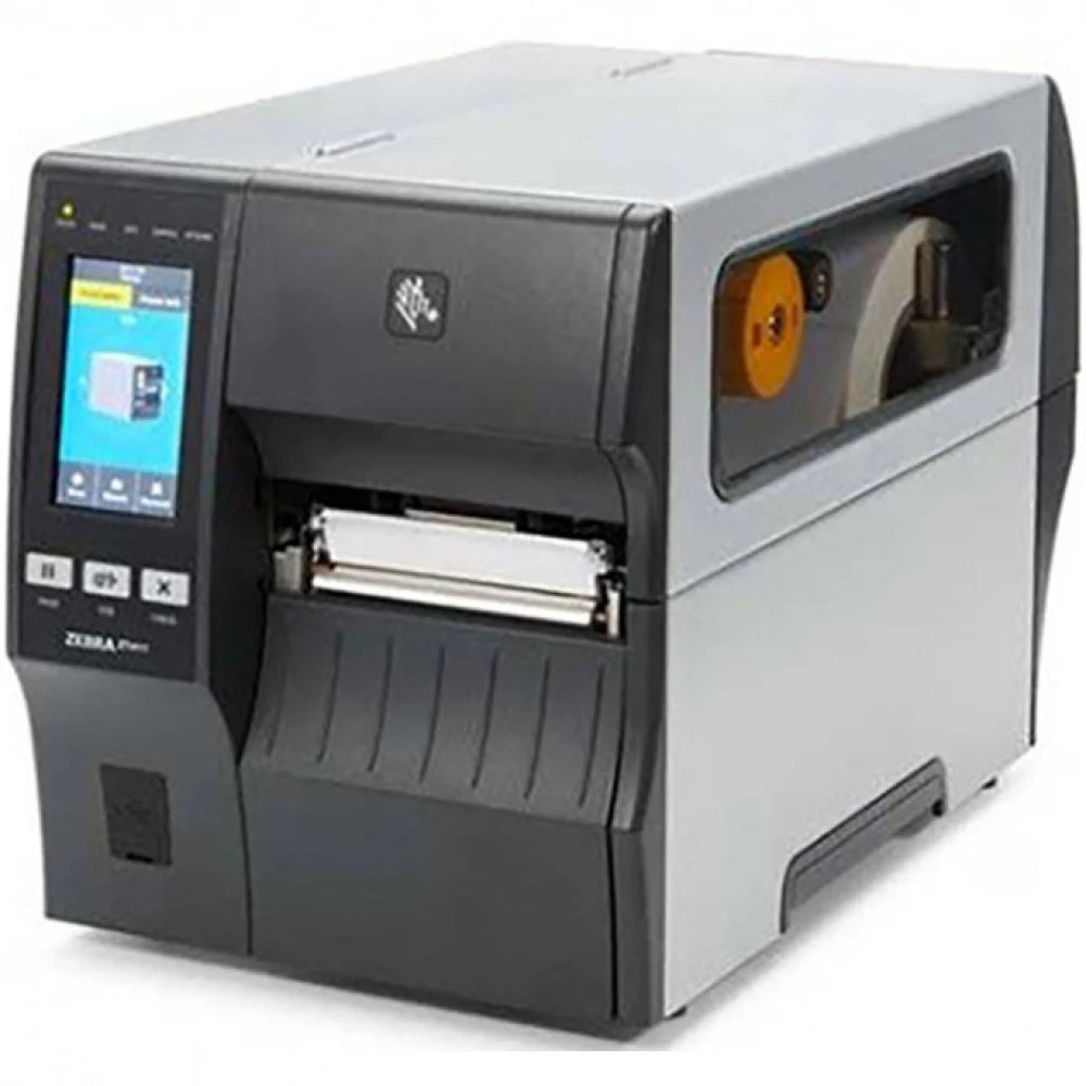 Drukarka etykiet ZT411/termotransferowa/300dpi/USB/USB Host/RS232/Ethernet/Bluetooth 4.1/MFi/Dyspenser z nawijakiem etykiet