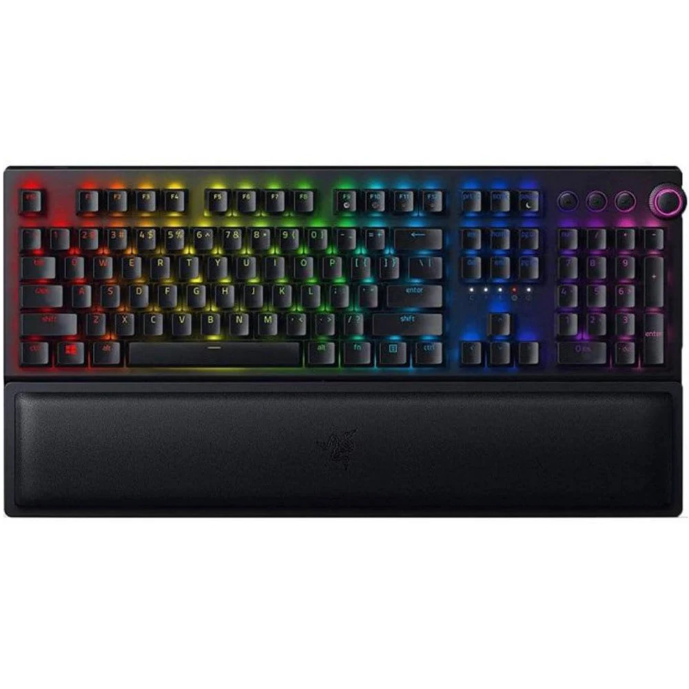 Клавиатура, Razer, BlackWidow V3 Pro, RZ03-03530800-R3R1, Игровая, Механические переключатели Razer Green Mechanical Switch, Подсветка клавиш 16.8 млн цветов, Программируемые клавиши, Беспроводное п