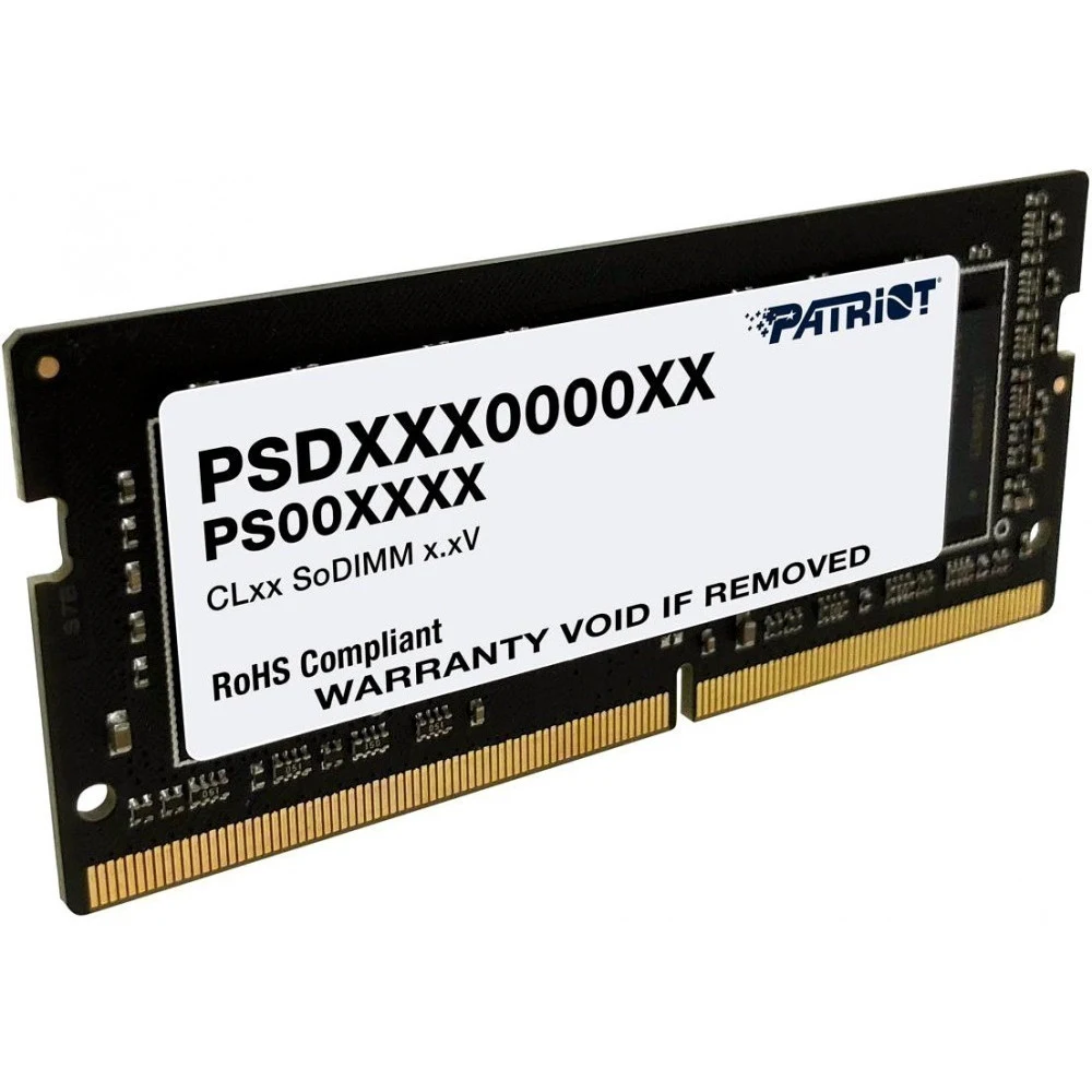 Оперативная память DDR4 32GB 2666MHz Patriot PSD432G26662S Signature RTL PC4-21300 CL19 SO-DIMM 260-pin 1.2В dual rank Ret [PSD432G26662S]
