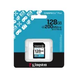 Карта памяти SD, Kingston Canvas Go! Plus, 128GB, SDG4/128GB, Class 10, UHS-I, R200/W160 SDG4/128GB