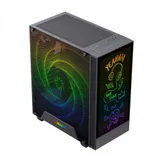 Корпус GameMax Kreator (MFG.A3612), Midi Tower, ATX, Black, 2x3.5"/2x2.5", USB2.0, USB3.0