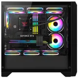 Компьютерный корпус, Huntkey, GX750A, ATX/Micro ATX, USB 1*3.0/2*2.0, HD-Audio, Кулер 3*12см RGB, Высота процессорного кулера до 165 мм, Длина VGA до 415мм, 2*3.5"/2.5", Слот 7, Толщина 0,6мм, 465x2