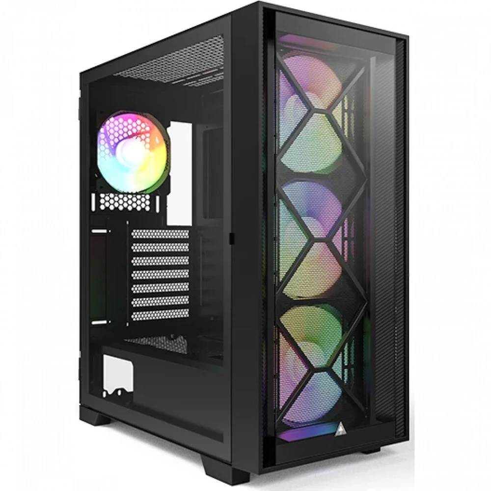 Корпус Montech Air 1000 Premium черный ATX 1x120mm 3x140mm 1xUSB2.0 2xUSB3.0 audio bott PSU [AIR 1000 PREMIUM BLACK]