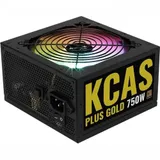 Блок питания ATX 750W AeroCool KCAS Plus Gold 750W RGB, 20+4+8/24+8+8, 8SATA, 4mol, 3x6+2p PCI-E,ATX
