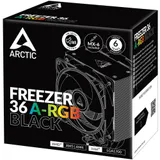 Вентилятор для процессора Arctic Cooling Вентилятор для процессора Arctic Freezer 36 A-RGB (Black) - Retail (Intel: LGA 1851, LGA 1700 AMD: AM5, AM4) (ACFRE00124A)