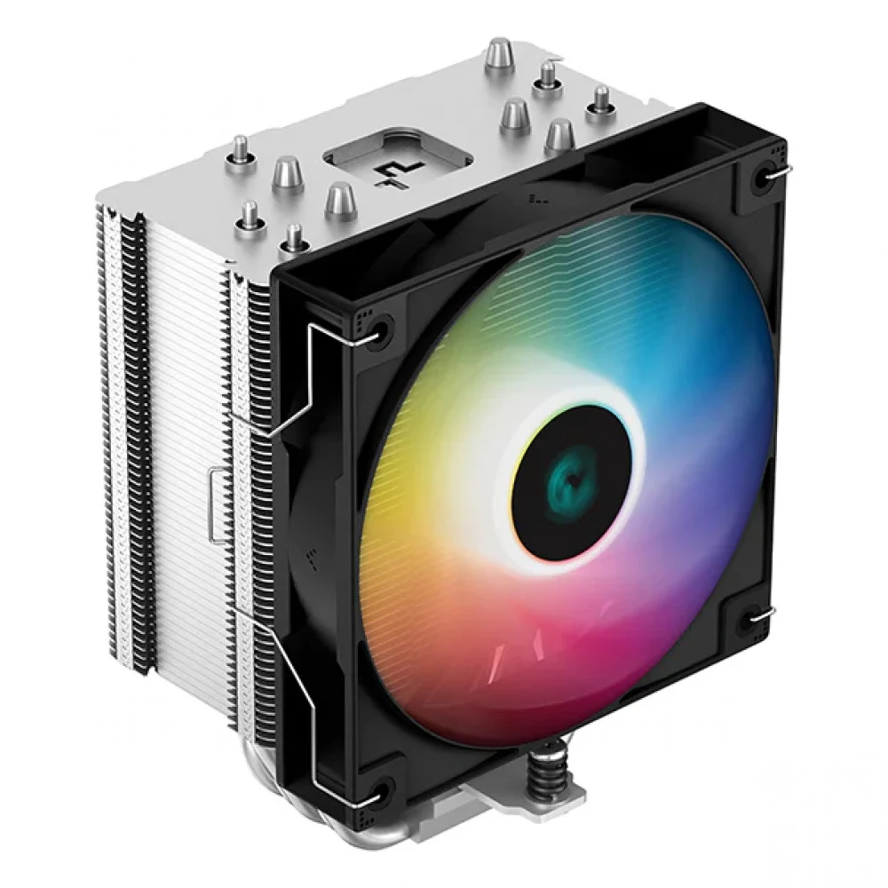 Кулер для процессора, Deepcool, AG500 BK ARGB R-AG500-BKANMN-G-1, Intel 1700/1200/115х и AMD AM5/AM4, 240W, 1*120мм RGB, 300-1850±10%/об/м, 67,88 CFM, ≤29,4 dB(A), 4pin, 125х95х155мм, Чёрный